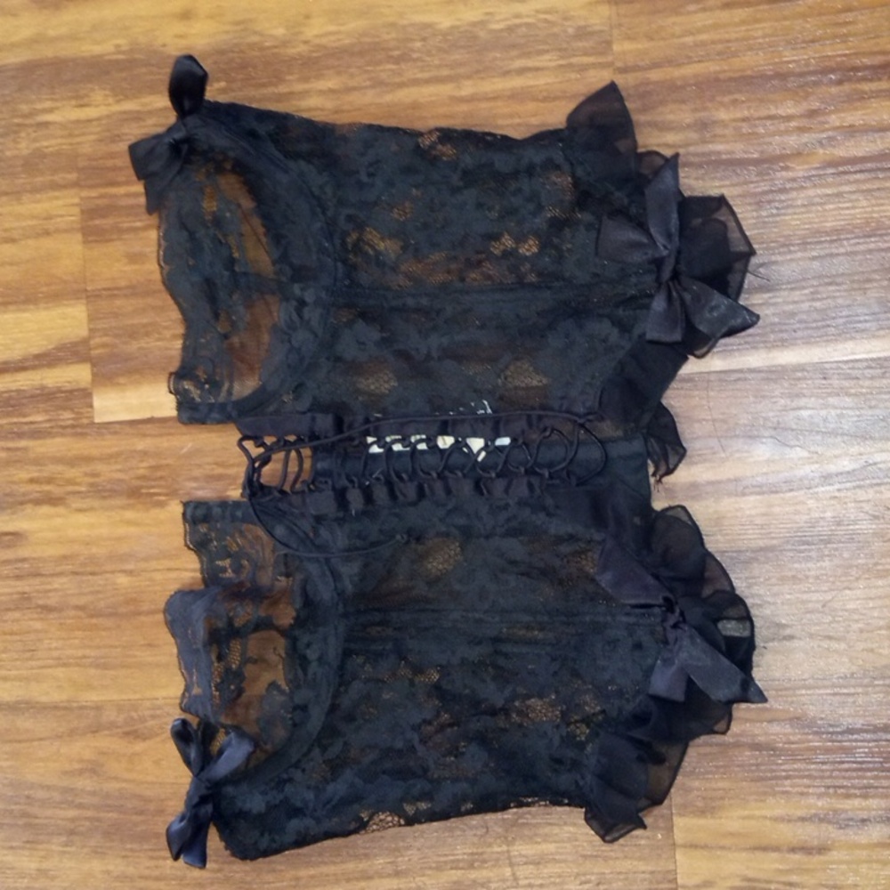 Victoria's Secret Black Lace Corset - Picture 2 of 7